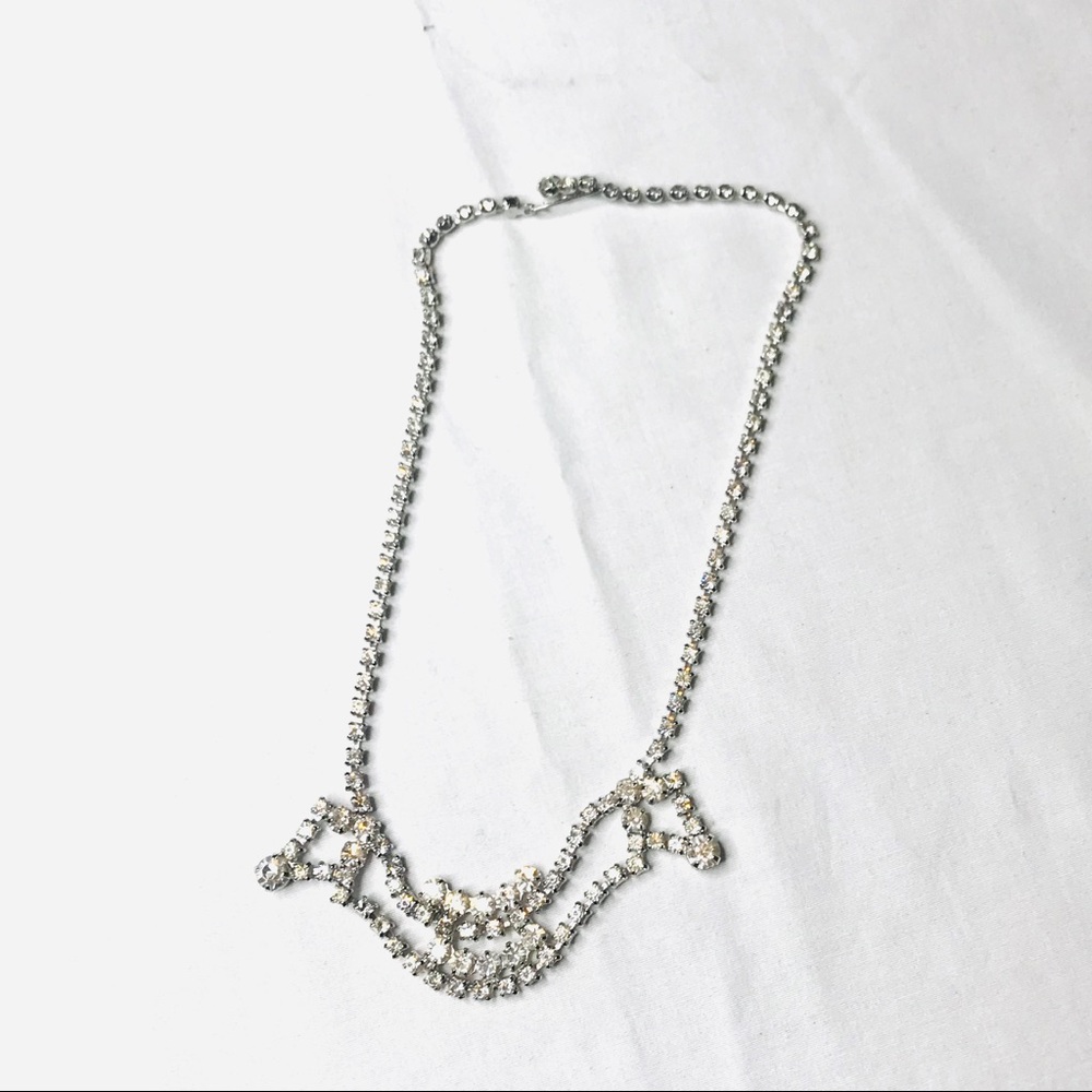 Vintage antique rhinestone necklace